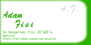 adam fisi business card